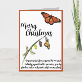 Tarjeta De Agradecimiento Ayuda para salvar la mariposa del monarca