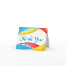 Azul abstracto Gracias a la ola arcoiris rojo y am