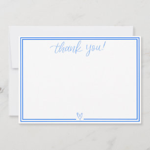 Tarjeta de agradecimiento (azul brillante)