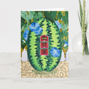 Tarjeta De Agradecimiento Azul divino de Catharine Kim Woodin