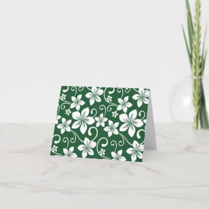 TARJETA DE AGRADECIMIENTO AZUL HAWAII (VERDE FORESTAL)