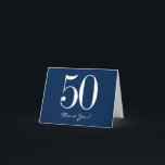 Tarjeta De Agradecimiento Azul marino Gracias Cartas - Blanco Azul moderno<br><div class="desc">Azul marino moderno gracias a las tarjetas con texto en negrita,  ¡edite como desee!</div>