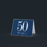 Tarjeta De Agradecimiento Azul marino Gracias Cartas - Blanco Azul moderno<br><div class="desc">Azul marino moderno gracias a las tarjetas con texto en negrita,  ¡edite como desee!</div>