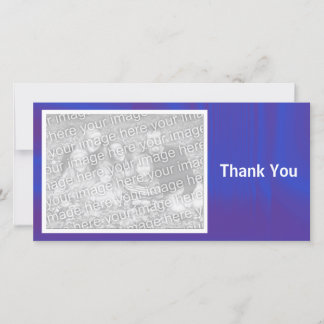 Tarjeta De Agradecimiento Azul profundo sombreado