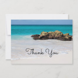 Tarjeta De Agradecimiento Azure Ocean Sandy Beach Photo
