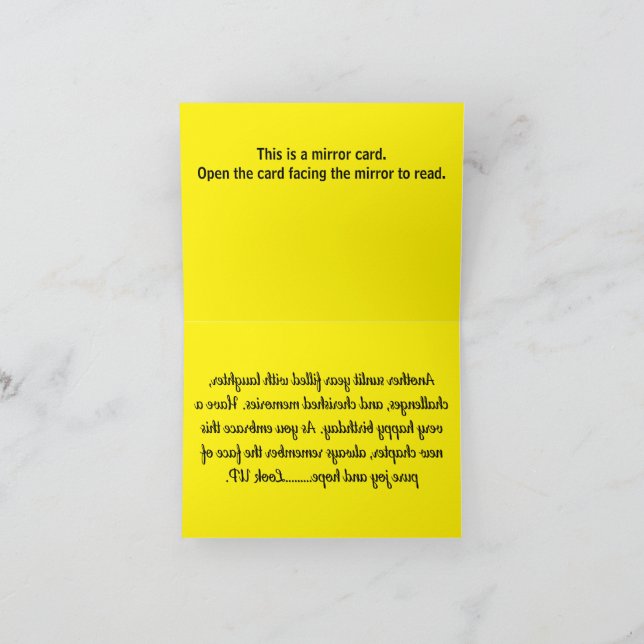 Tarjeta De Agradecimiento B005 - Alegría y esperanza puras (Interior)