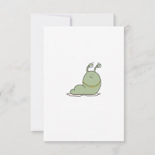 Tarjeta De Agradecimiento Babosa, tema, tema de insecto