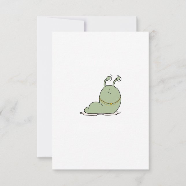 Tarjeta De Agradecimiento Babosa, tema, tema de insecto (Anverso)