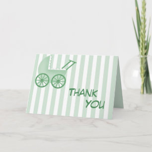 Tarjeta De Agradecimiento Baby Buggy Strin Gracias