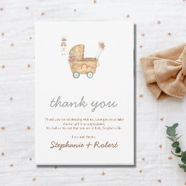 Tarjeta De Agradecimiento Baby Carrie Baby Shower Gracias