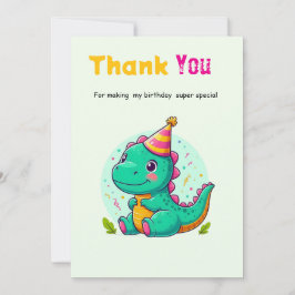 Tarjeta De Agradecimiento Baby Dinosaur Thank-you Cards