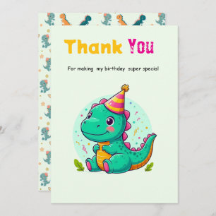 Tarjeta De Agradecimiento Baby Dinosaur Thank-you Cards