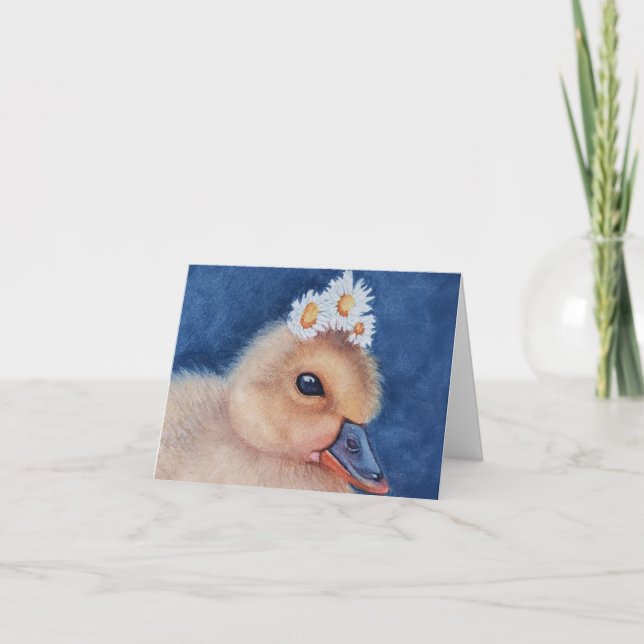 Tarjeta De Agradecimiento Baby Duck Gracias (Anverso)