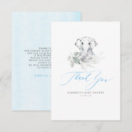Tarjeta De Agradecimiento Baby Elephant Boy Baby Shower Gracias