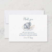 Baby Elephant Gracias Cartas
