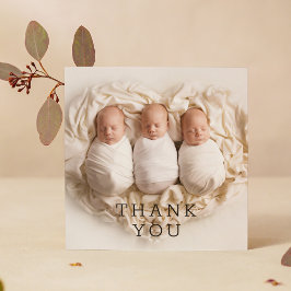 Tarjeta De Agradecimiento Baby Gift Gracias Triplets Baby Shower