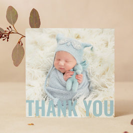Tarjeta De Agradecimiento Baby Gift Moderno Gracias Baby Shower Recién Nacid