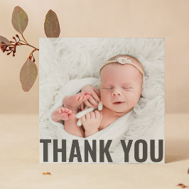 Tarjeta De Agradecimiento Baby Gift Moderno Gracias Baby Shower Recién Nacid