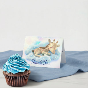 Tarjeta De Agradecimiento Baby Giraffe Baby Shower Gracias