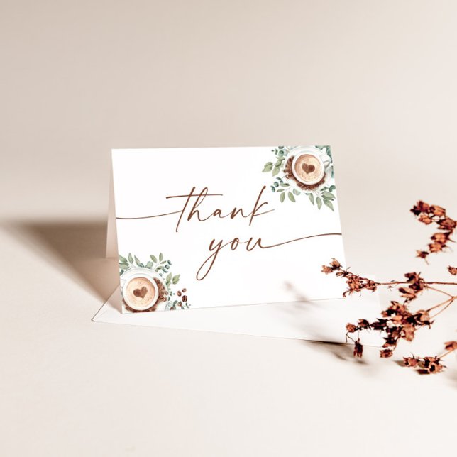 Tarjeta De Agradecimiento Baby Is Brewing Baby Shower Thank You Card (Subido por el creador)