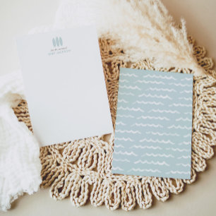 Tarjeta De Agradecimiento Baby on Board Blue Surfboard Baby Shower