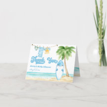 Baby on Board Surfing Boy Baby Shower