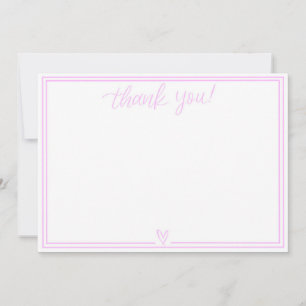 Tarjeta de agradecimiento (Baby Pink)