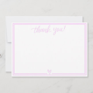 Tarjeta de agradecimiento (Baby Pink)