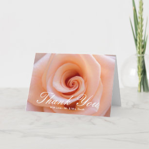 Tarjeta De Agradecimiento Baby Pink Rose Gracias