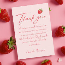 Baby Shower Berry Sweet Strawberry