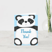Baby Shower Blue Panda Bear