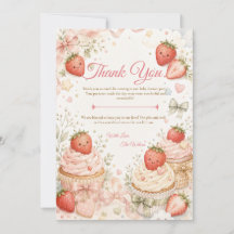 Baby Shower Caprichoso de Fresa