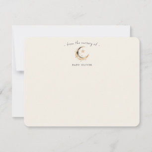 Tarjeta De Agradecimiento Baby Shower Célebre Boho de Género Neutral