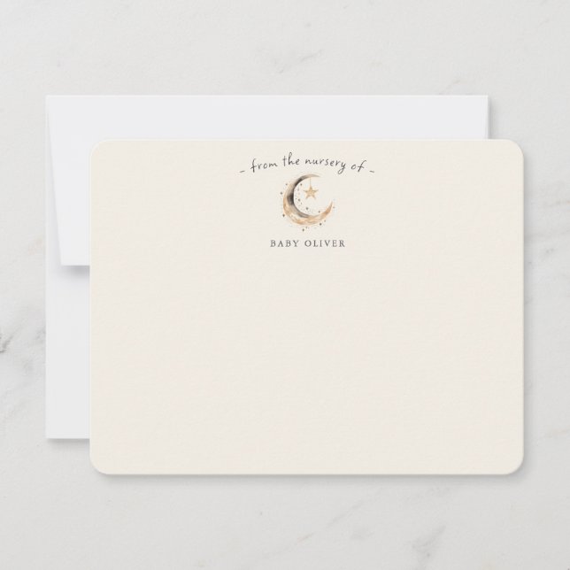 Tarjeta De Agradecimiento Baby Shower Célebre Boho de Género Neutral (Anverso)