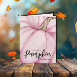 Tarjeta De Agradecimiento Baby Shower Chica de calabaza rosa<br><div class="desc">Una gran calabaza rosa resalta la parte delantera de esta linda bebé doblada tarjetas de agradecimiento con mucho espacio para tu mensaje en el interior. (Disponible también en azul,  blanco y menta). COINCIDIENDO elementos de nuestra colección.</div>