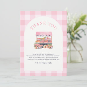 Tarjeta De Agradecimiento Baby Shower Chica local