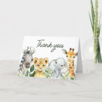 Baby Shower de animales de Safari de la jungla