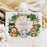Baby Shower de animales de Safari de la Selva Trop