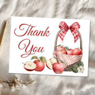 Tarjeta de agradecimiento Baby Shower de Apple of 