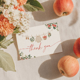 Tarjeta De Agradecimiento Baby Shower de Apple of Our Eye Fall