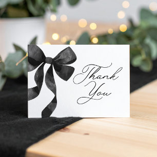 Tarjeta De Agradecimiento Baby Shower de Black Bow