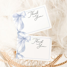 Tarjeta De Agradecimiento Baby Shower de Blue Bow