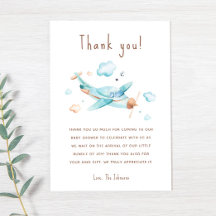 Baby Shower de Blue Toy Airplane Boy