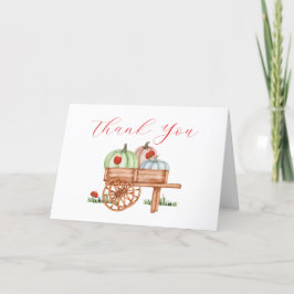 Tarjeta De Agradecimiento Baby Shower de bromista de calabaza rusa de primav