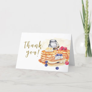Tarjeta De Agradecimiento Baby Shower de brunch de paquetería acuarela de mo