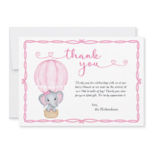 Baby Shower de Elefante Rosa