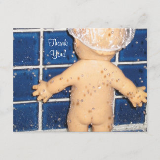 Tarjeta De Agradecimiento Baby Shower de encargo le agradece cardar por