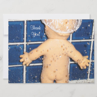 Tarjeta De Agradecimiento Baby Shower de encargo le agradece cardar por