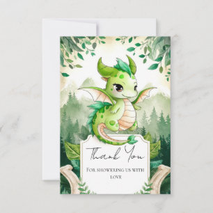 Tarjeta De Agradecimiento Baby Shower de Happy Dragon