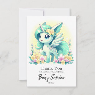 Tarjeta De Agradecimiento Baby Shower de Happy Unicorn